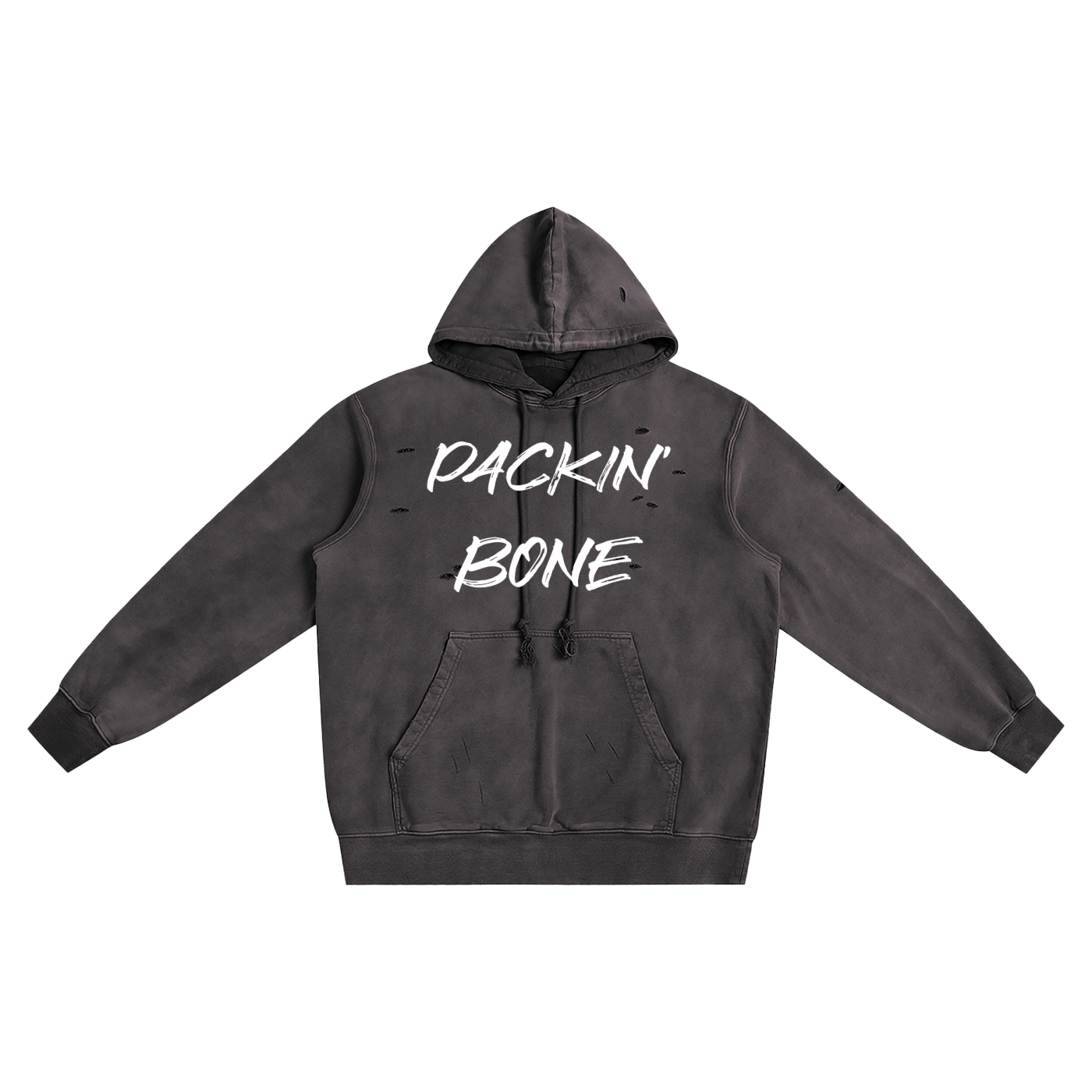 Heavyweight Pure Cotton Hand-Frayed Monkey Washed Hoodie