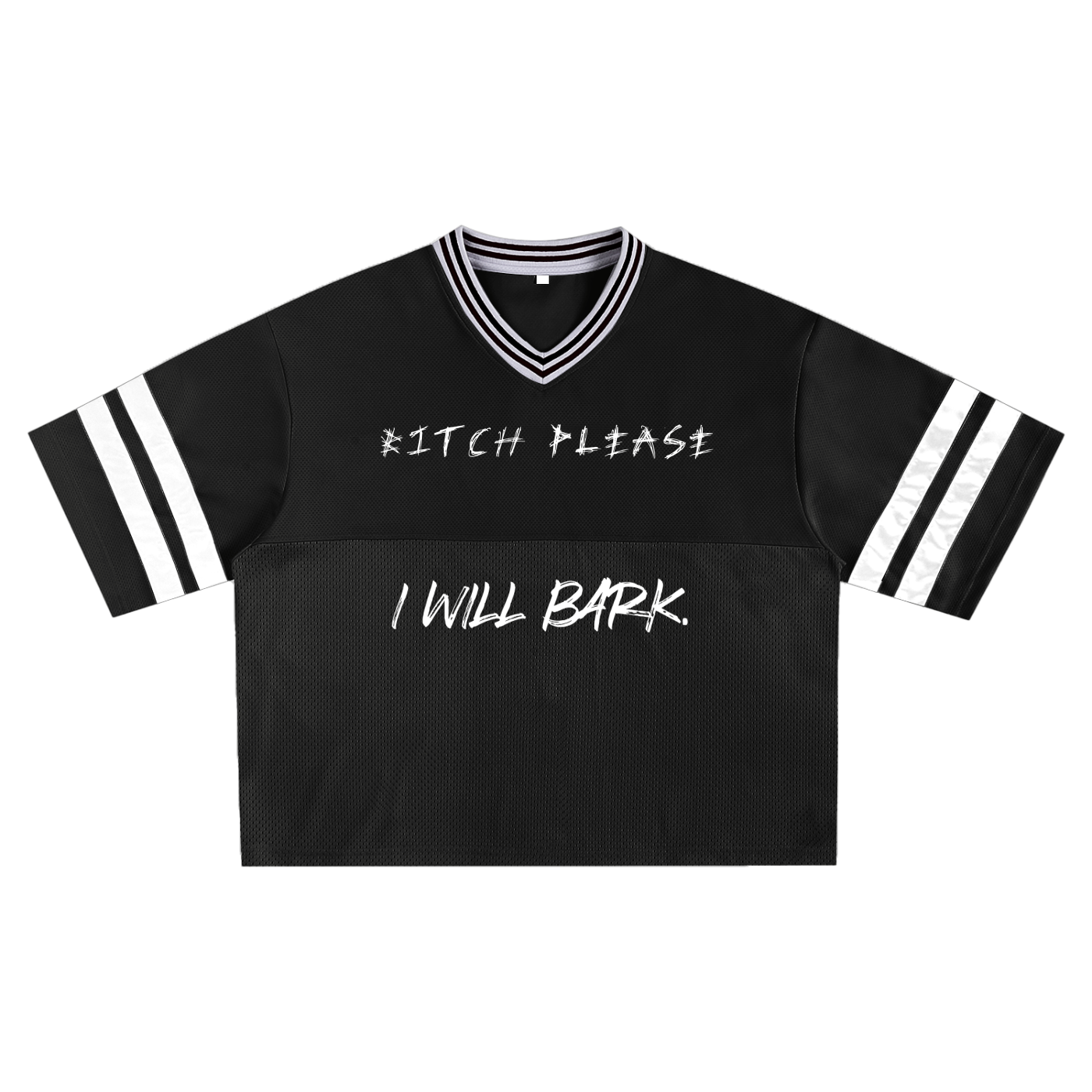 Taped Mesh Boxy T-Shirt