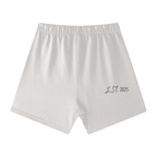 Unisex Earth Tone Loose Fit Cotton Shorts
