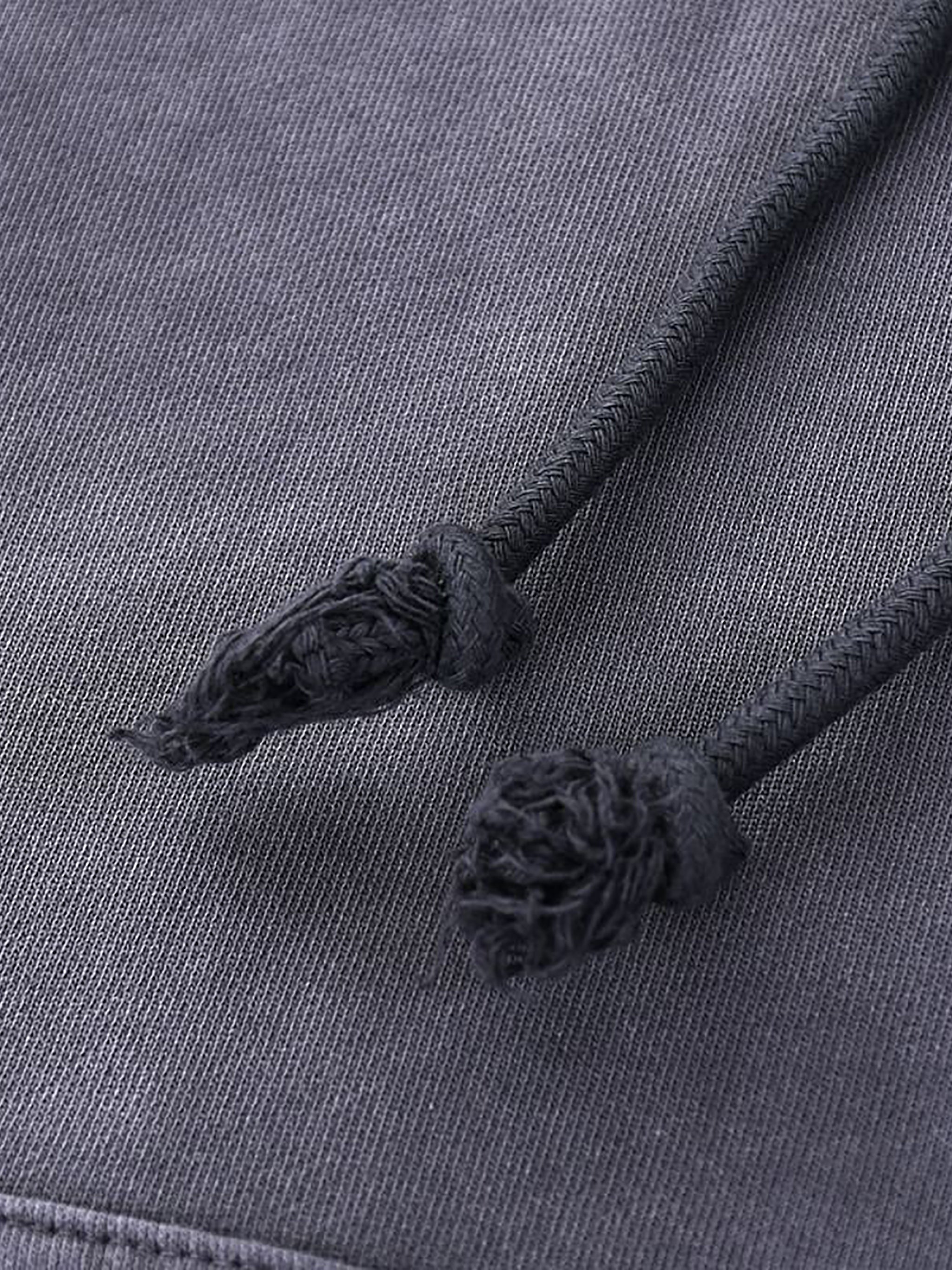 Heavyweight Pure Cotton Hand-Frayed Monkey Washed Hoodie