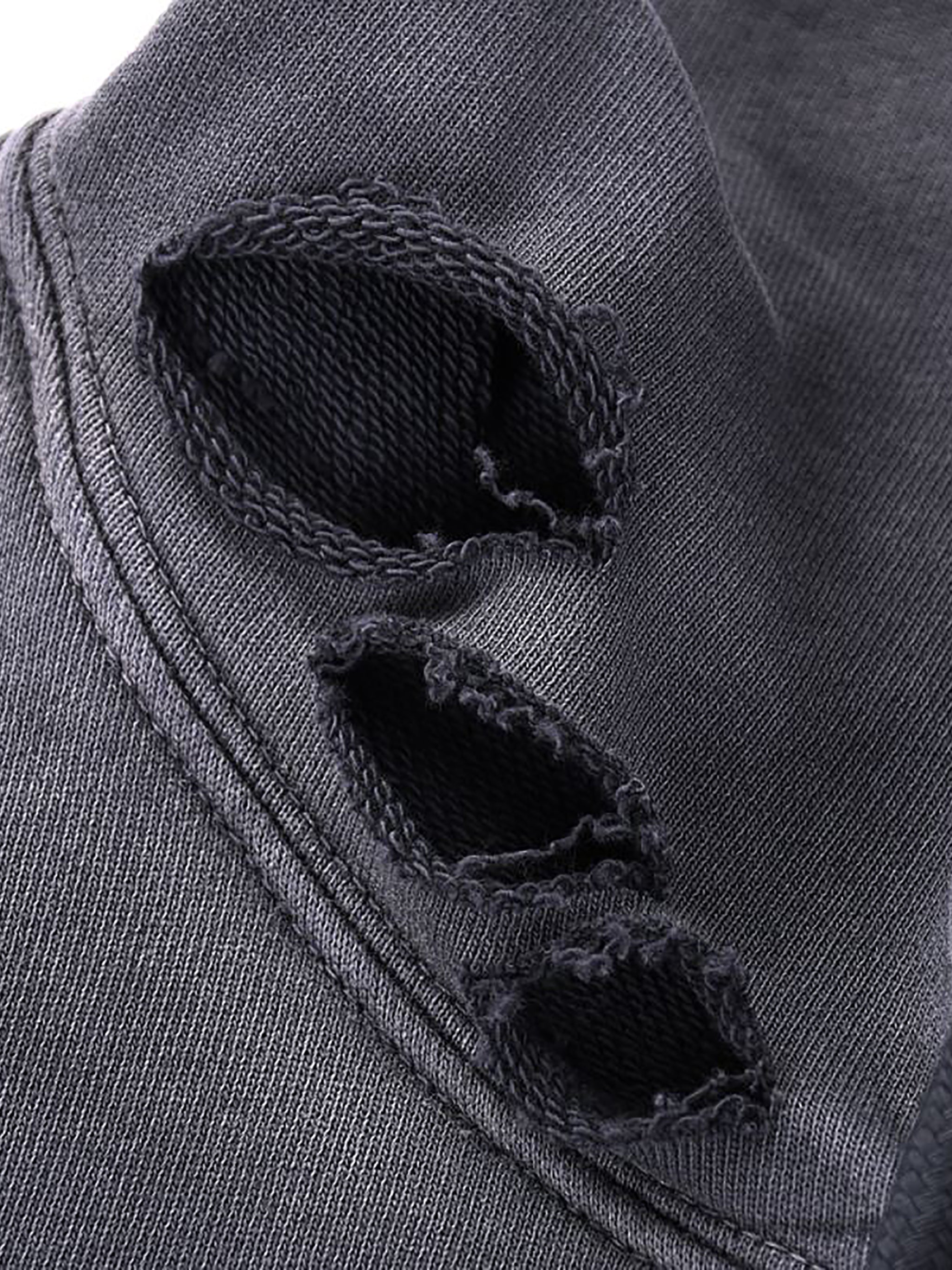 Heavyweight Pure Cotton Hand-Frayed Monkey Washed Hoodie